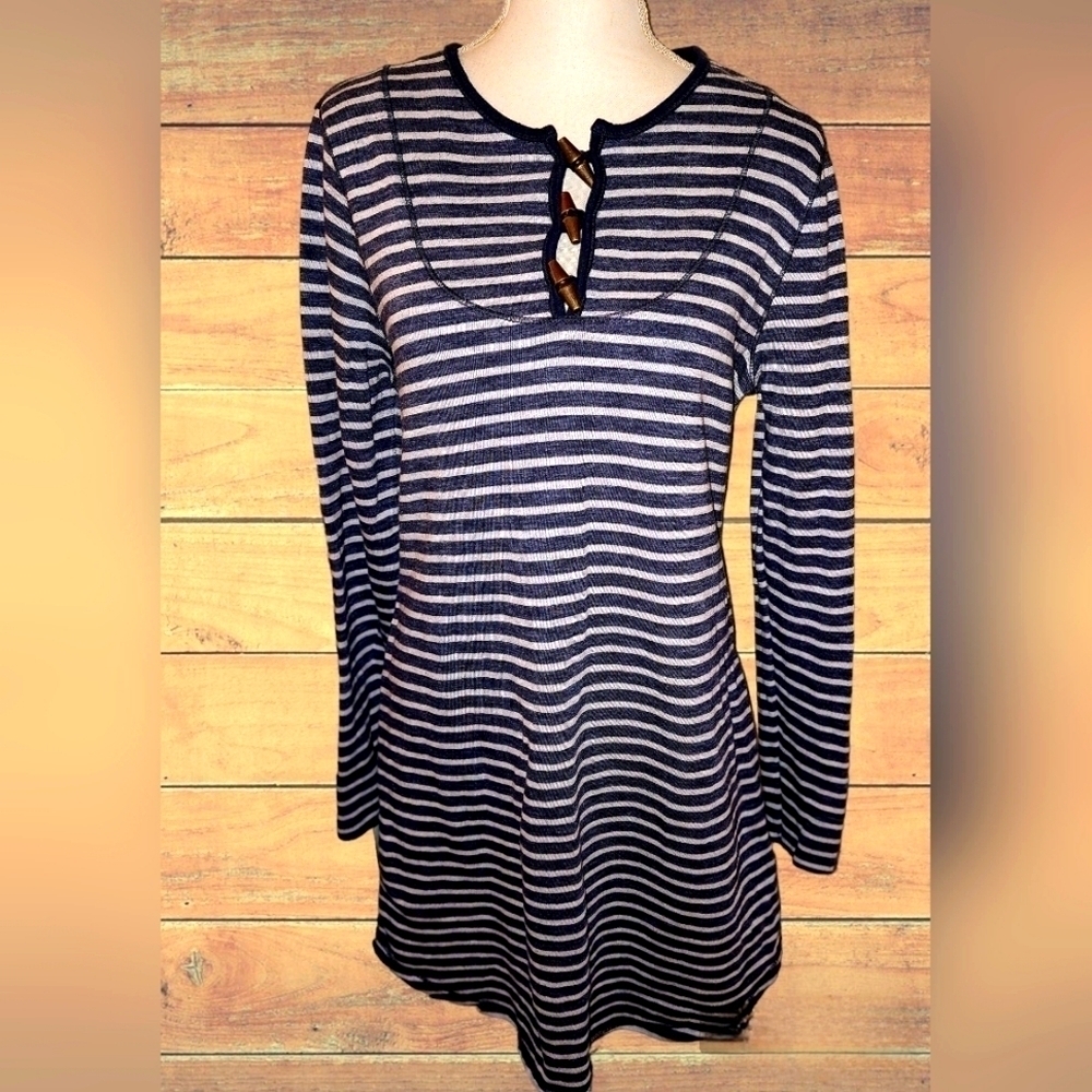 Lauren Jean Co.Navy LRL  French Terry Dress